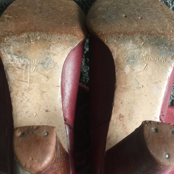 Vintage Handcrafted Brazilian Leather "Daisy Jones"Heel Boot - Picture 15 of 16